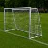 Voetbaldoel 3 x 2 meter JVD130 10 aluminium voetbaldoel volledig gelast van aluminium profiel rond 80mm met net kleur wit